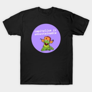 Capitalism Is Unsustainable - Kermit Meme T-Shirt